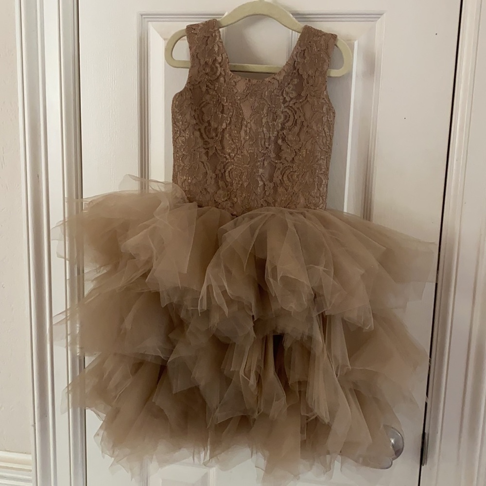 DOLLY BY LE PETIT TOM GIRLS TUTU DRESS SIZE SMALL